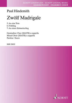 12 Madrigals - Choral Score