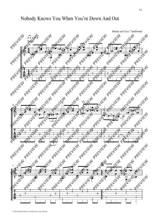 Nobody Knows You When You're Down and Out