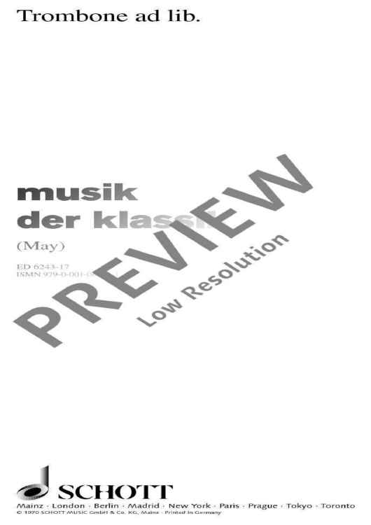 Music for Classic - Trombone