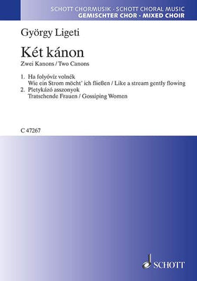 Két kánon - Choral Score