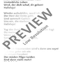 Auferstehn - Choral Score