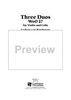 Three Duos, WoO 27 for Violin and Cello - Cello