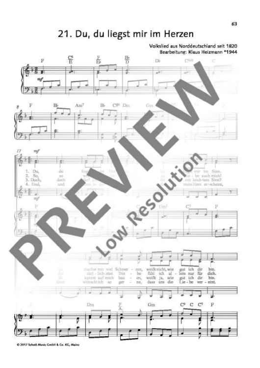 Du, Du Liegst Mir Im Herzen