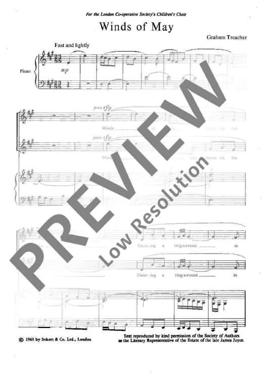 Winds of May - Score