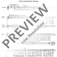 Vier kuriose Geschichten - Choral Score