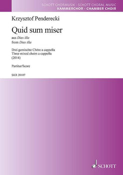 Quid sum miser - Choral Score