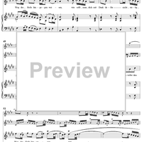 "Herr, deine Güte reicht so weit der Himmel ist", Aria, No. 3 from Cantata No. 17: "Wer Dank opfert, der preiset mich" - Piano Score
