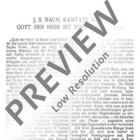 Cantata No. 79 (Festo Reformationis) - Full Score