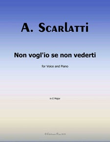 Non voglio se non vederti