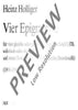 Vier Epigramme - Choral Score