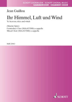 Ye heavens, skies and winds - Choral Score