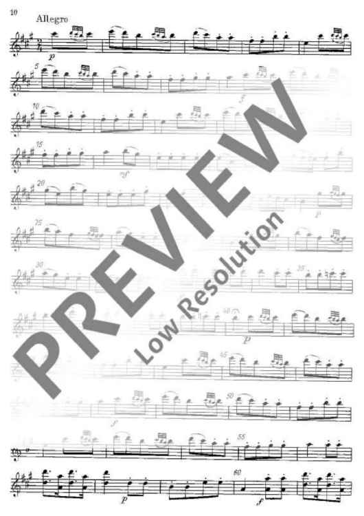 Sonata per archi in A major - Violin 1 (Solo/Rip.)" Sheet Music for 2 ...