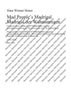 Mad People's Madrigal - Choral Score