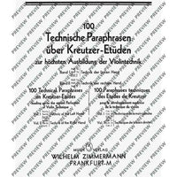 100 Technical Paraphrases on Kreutzer-Etudes
