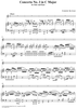 Concerto No. 3 in C Major - Piano Score