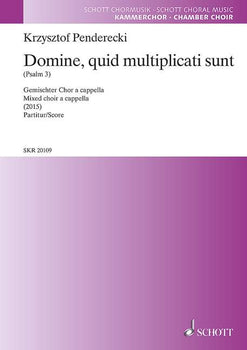 Domine quid multiplicati sunt - Choral Score