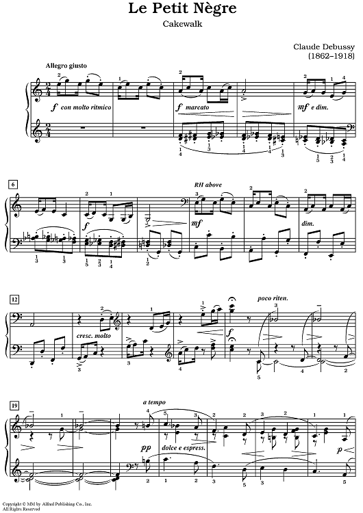 Le Petit Nègre - Cakewalk
