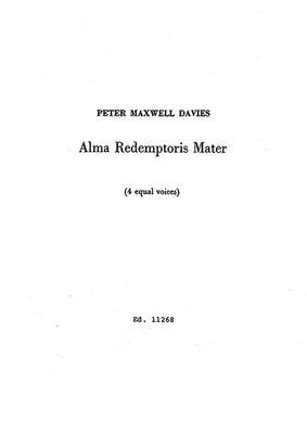 Alma Redemptoris Mater - Choral Score