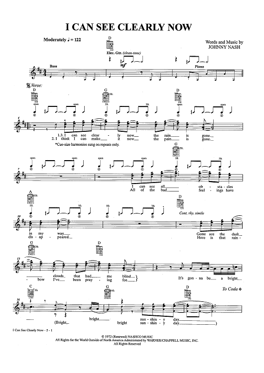 Serene Chords I Can See Clearly Now Picture for Your Screen Serene Chords I Can See Clearly Now Picture for Your Screen