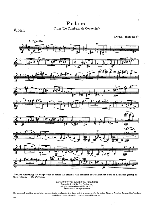 Forlane - from Le tombeau de Couperin