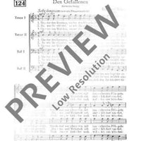 Den Gefallenen - Choral Score