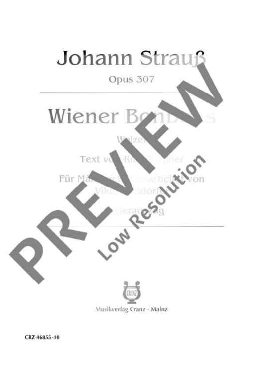 Wiener Bonbons - Score