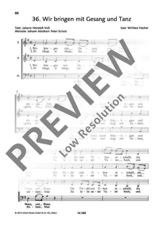 Wir bringen mit Gesang und Tanz