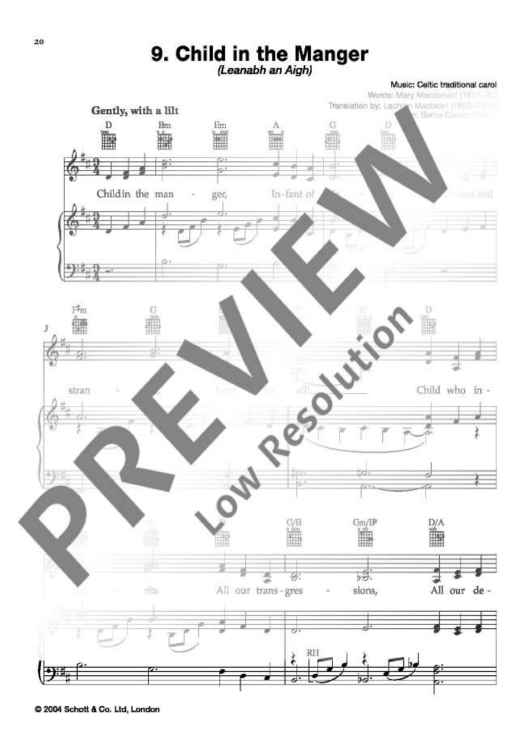 Child in the Manger in D major