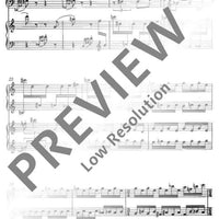 Music for two, two instruments, at the piano