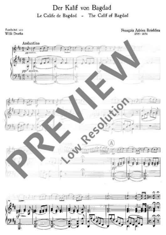 The Caliph of Baghdad in D major