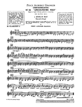 Lincolnshire Posy - Bb Clarinet 1