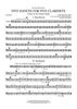 Five Dances for Five Clarinets - String Bass