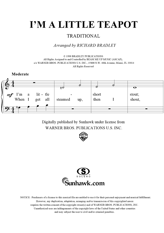I'm A Little Teapot
