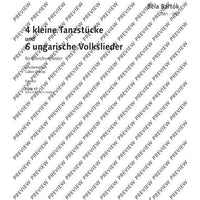 4 Easy Dance Pieces / 6 Hungarian Folksongs - Score