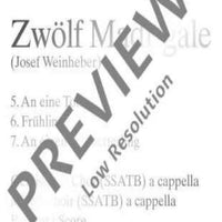 12 Madrigals - Choral Score
