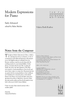 Modern Expressions for Piano