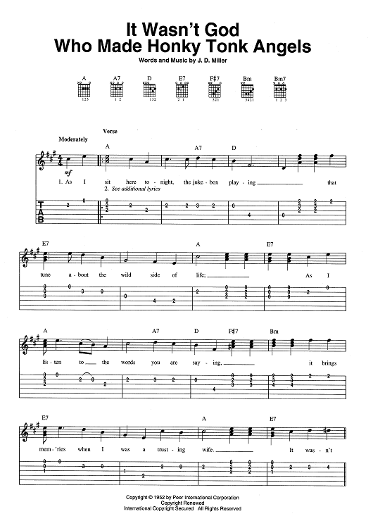 It Wasn't God Who Made Honky Tonk Angels