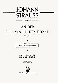 An der schönen blauen Donau - Score