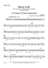 Merry Celli - Four Carols for Cello Quartet or Choir (with optional Bass) - Optional Bass