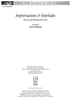 Improvisations and Interludes