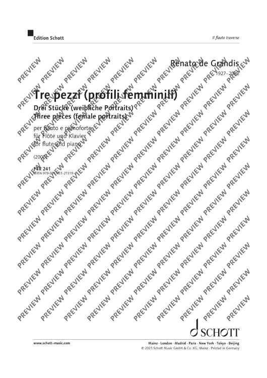 Three Pieces - Score and Parts