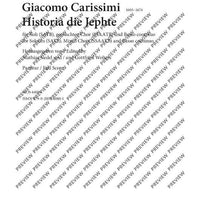 Historia di Jephte - Score