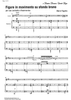 Figure in movimento, su sfondo bruno - Score