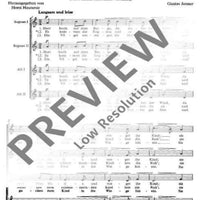 Wiegenlied zur Weihnacht - Choral Score