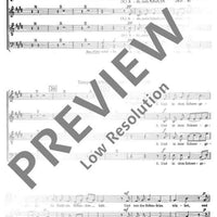 Die Brünnlein, die da fließen - Choral Score