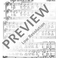 Ich bin schon siebenhundert Jahr - Choral Score