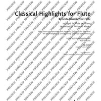 Classical Highlights for Flute