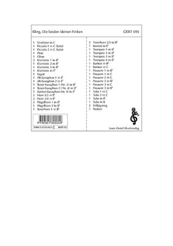 Die beiden kleinen Finken - Score and Parts