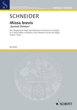 Missa brevis "Surrexit Christus" - Score