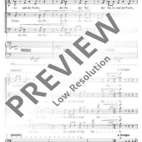 Der Rabe und der Fuchs - Choral Score